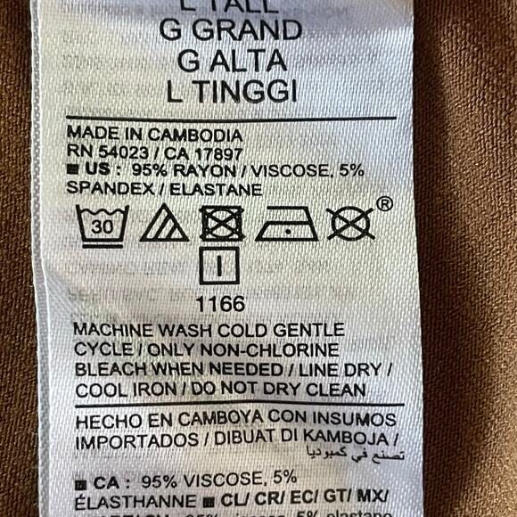 Old Navy Knit Sheath Dress Leopard Print LG Tall Long Sleeves Fall Casual Work - Picture 8 of 8